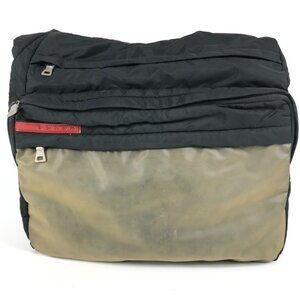 PRADA logo Bag Crossbody Pochette Shoulder Bag Nylon Black